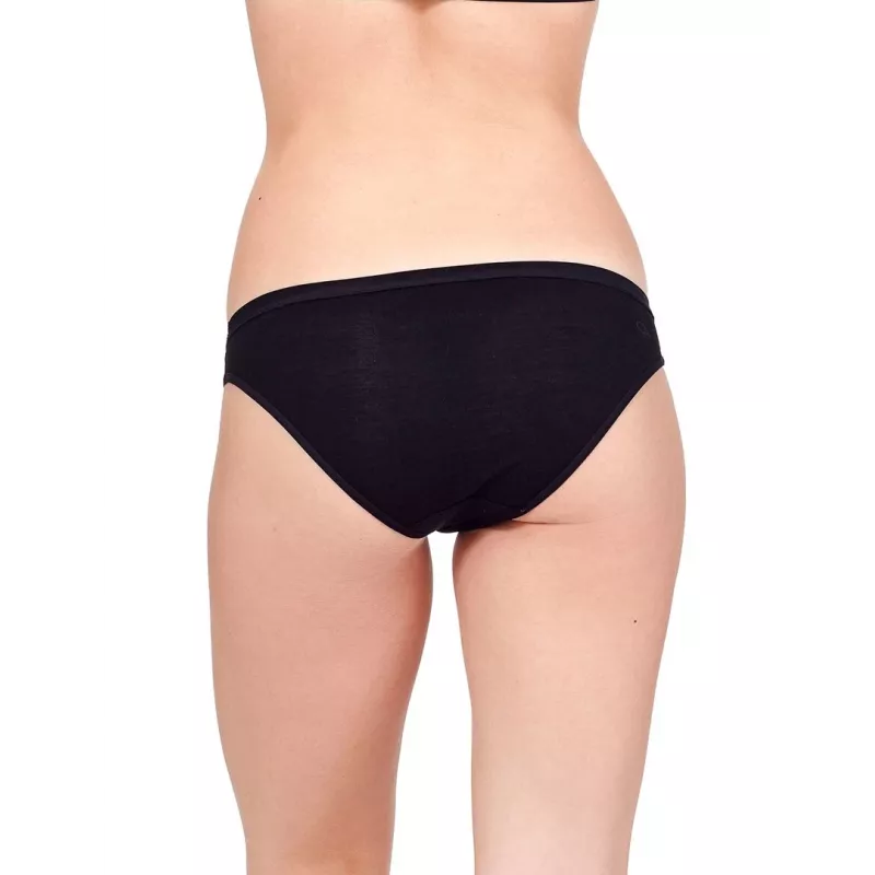 Icebreaker Men's 103164001 Merino Wool Bikini Briefs Black