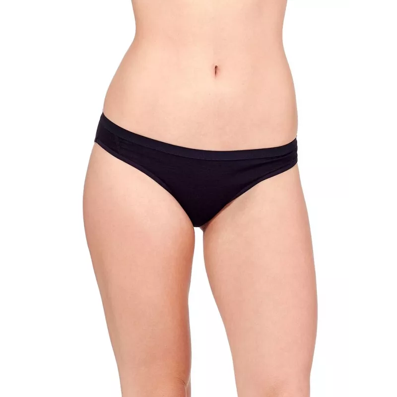 Icebreaker Men's 103164001 Merino Wool Bikini Briefs Black