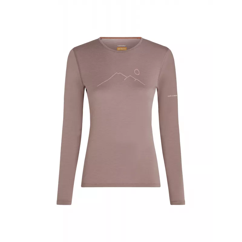 Icebreaker Merino 200 Oasis LS Crew Women's Summit-Rainer Ridge