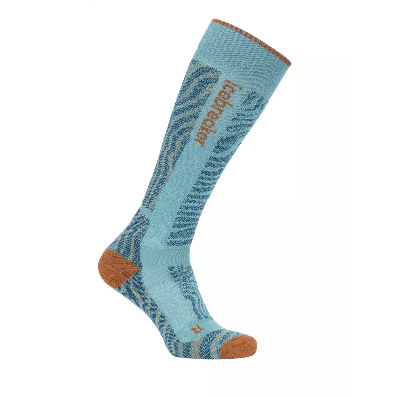 Icebreaker Merino Ski+ Medium OTC Socks Hydro/Trail/Atlantis