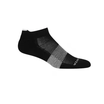 Skarpety Icebreaker Multisport Light Micro Merino Damskie Czarno-Śnieżne