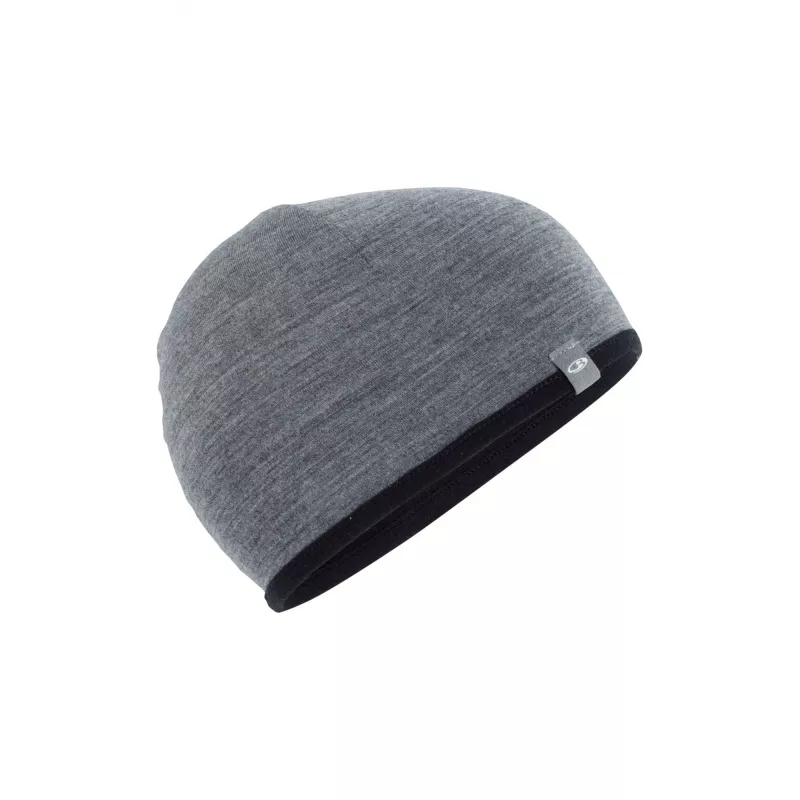 Czapka Icebreaker Pocket - Czarny/Gritstone, rozmiar M