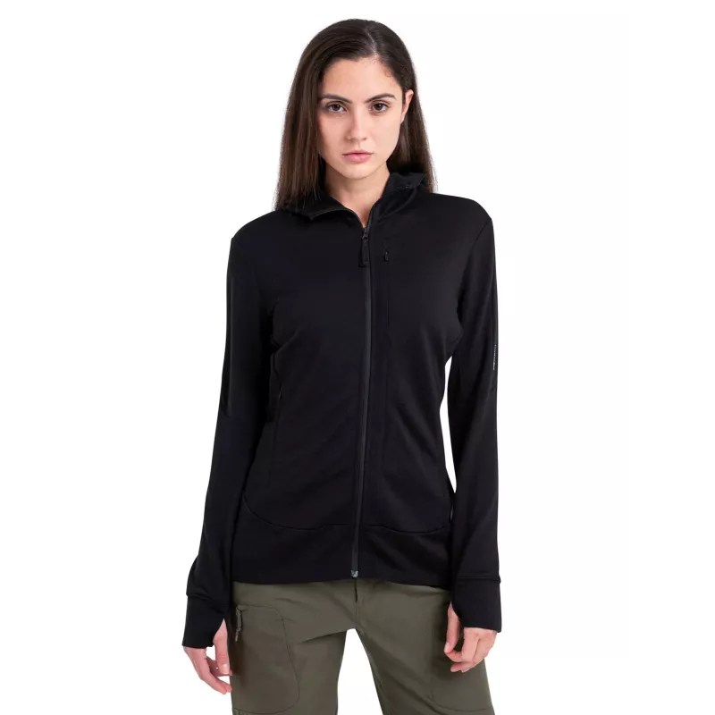 Icebreaker Quantum LS Zip Hoodie Women's Black