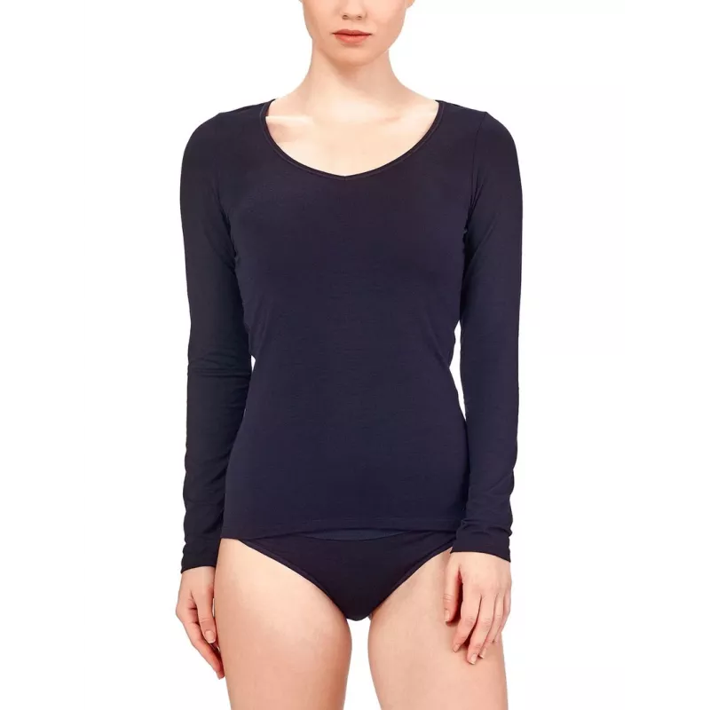 Icebreaker Siren L/S Sweetheart Long Sleeve Top - Black, XS