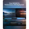 ICY BOX Heart Dock 2255 11-in-1 Docking Station, DisplayLink DL-6950, 2x HDMI/DP 4K@60Hz, 96W Power Delivery, Gigabit LAN, USB-C/A 10Gbps