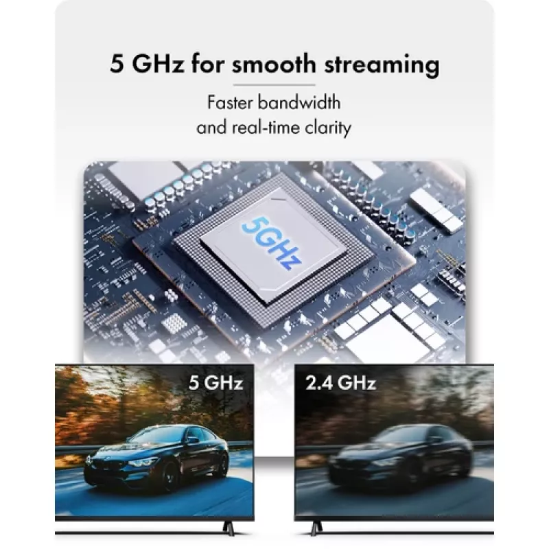 Icy Box IB-WL101 Bezprzewodowy zestaw przedłużacza HDMI - Nadajnik i odbiornik USB-C do HDMI, Full HD 1080p, zasięg 30 m, czarny
