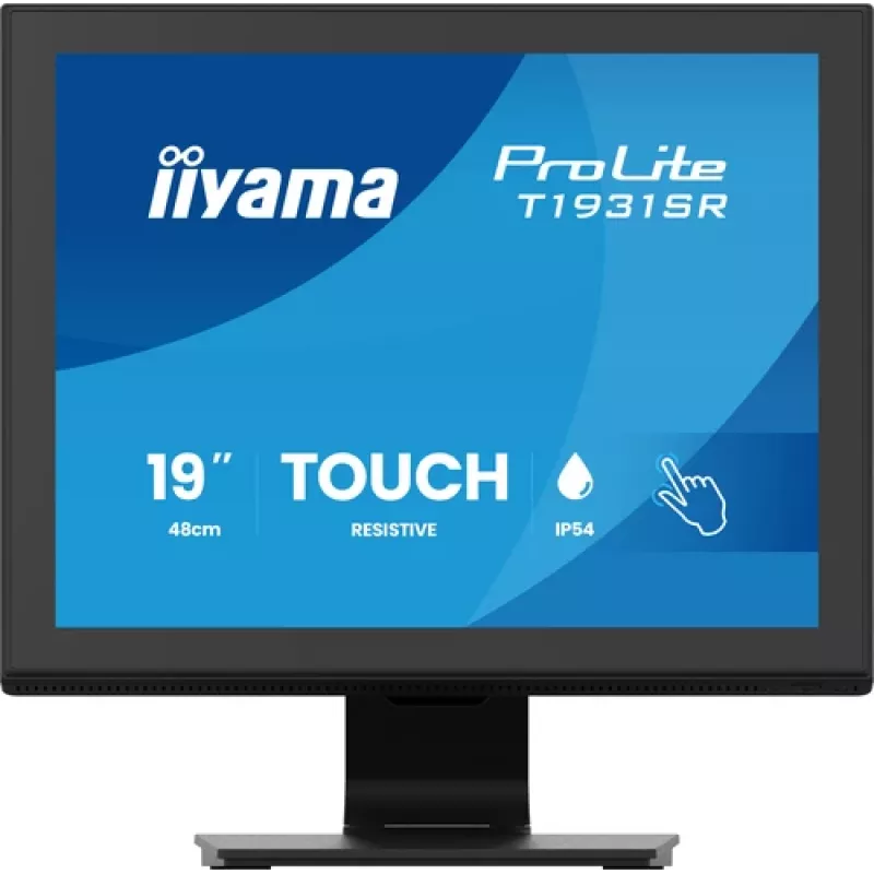 IIYAMA ProLite T1931SR-B2S 19 cali 1280x1024 IPS 5:4 Rezystancyjny monitor dotykowy, 14 ms, DisplayPort, VGA, DVI, Głośniki, VESA