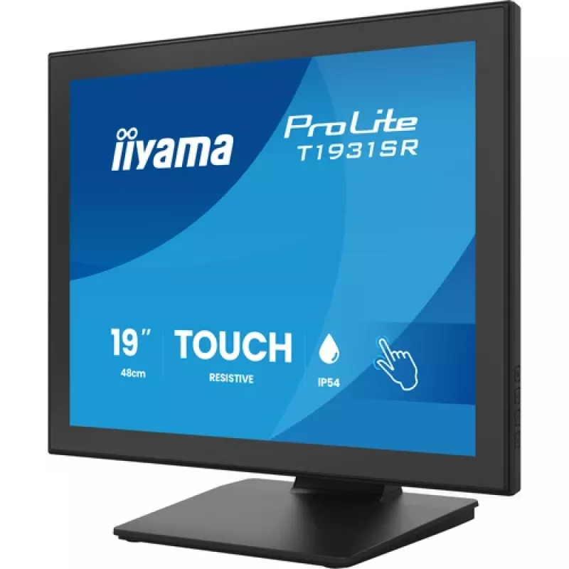 IIYAMA ProLite T1931SR-B2S 19 cali 1280x1024 IPS 5:4 Rezystancyjny monitor dotykowy, 14 ms, DisplayPort, VGA, DVI, Głośniki, VESA