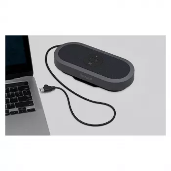 IIYAMA WP-MEET03M Bezprzewodowy nadajnik prezentacyjny z 8-mikrofonowym układem, 4K UHD, USB-C, czarny