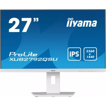 IIYAMA XUB2792QSU-W5 27 inch WQHD IPS LED Monitor Biznesowy - Biały