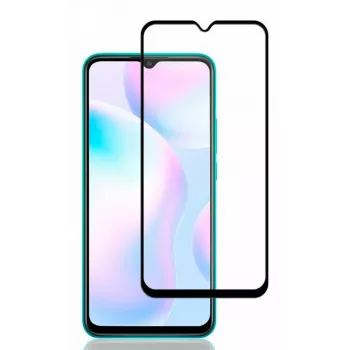 iLike 2.5D Black Frame Full Glue Tempered Glass Screen Protector do Xiaomi Redmi 9A