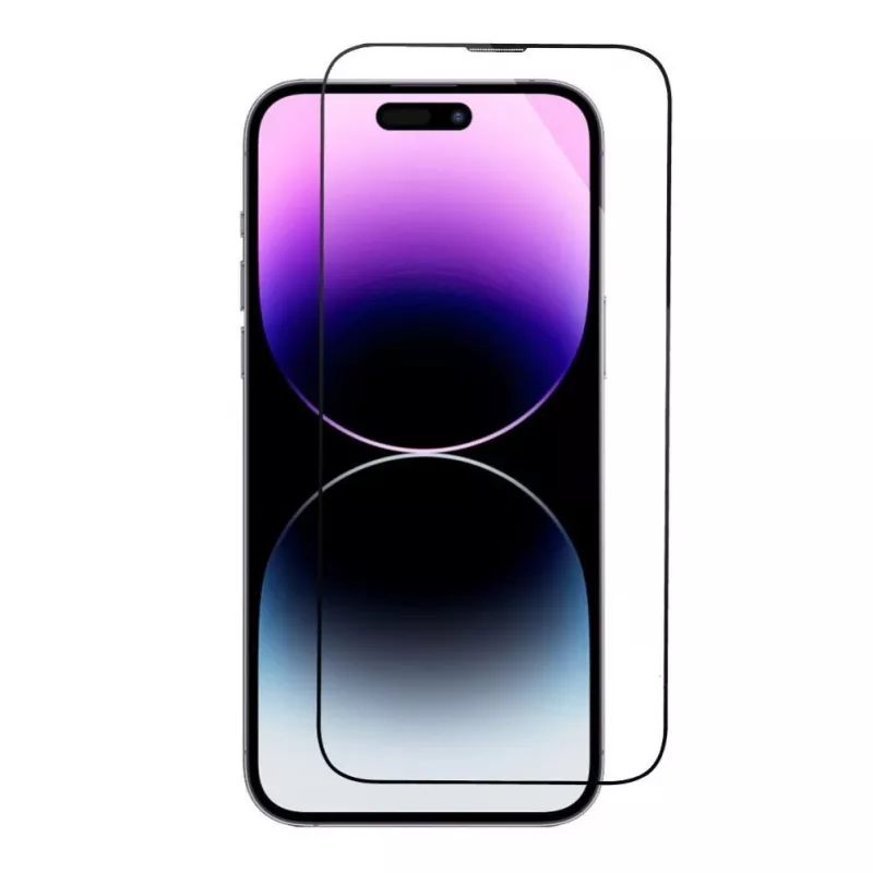 iLike Apple 5D Full Glue Tempered Glass do iPhone 13 / 13 Pro / 14 Czarny + Aplikator