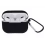 iLike Apple AirPods 3 z etui z karabińczykiem Czarny