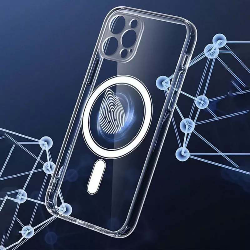 iLike Apple Case for iPhone 16 Pro Clear Mag Cover (STR) Compatible with MagSafe Transparent