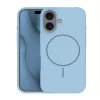 iLike Apple iPhone 16 Soft Touch Silikonowe etui z MagSafe jasnoniebieskie