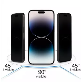 iLike Apple iPhone 16 Szkło hartowane prywatności Czarny