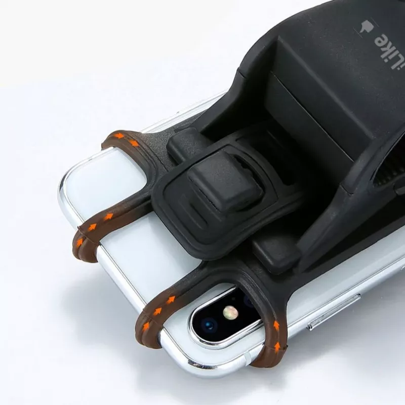 iLike Bike Holder IPH01BK Czarny - Uniwersalny uchwyt na kierownicę do smartfonów 4.0-6.5 cala