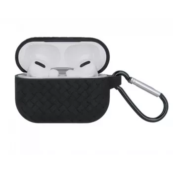 iLike Pleciona silikonowa etui na Apple AirPods Pro - Czarny
