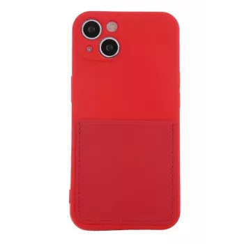iLike Etui z kieszenią na kartę do Samsung Galaxy A13 4G Czerwony