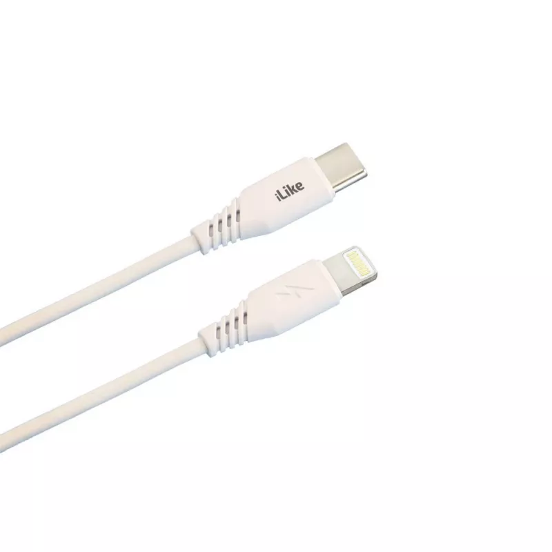 Przewód ładujący iLike Type-C do Lightning CTL01 Biały