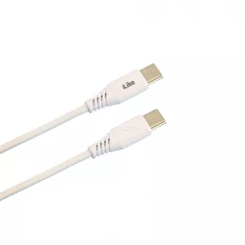 iLike Evelatus Przewód Ładujący USB-C do USB-C CTT01 Biały 1m