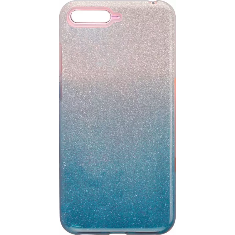 iLike Huawei Y6 2018 Gradient Glitter 3in1 Case Blue