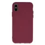 iLike iPhone 11 Silikonowe etui Burgund - Odporna na wstrząsy tylna obudowa z wyściółką z mikrofibry