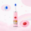 iLike Kids W3 Elektryczna Szczoteczka do Zębów (Bateria) +3 Końcówki Różowy
