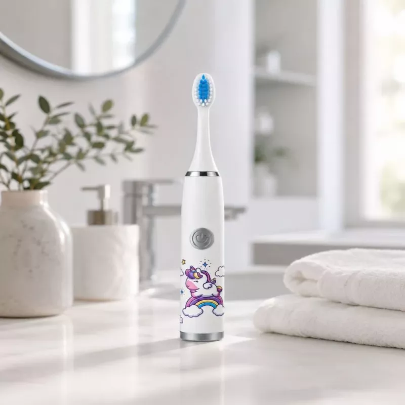 iLike Kids W3 Szczoteczka elektryczna (na baterie) +3 końcówki Biały