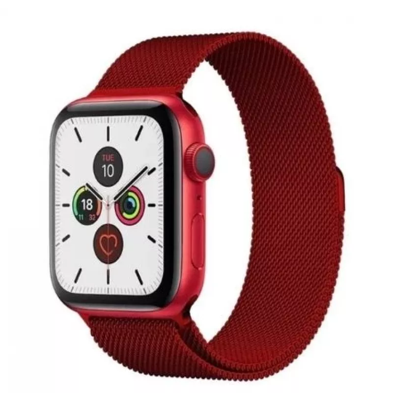 iLike Magnetic Strap Watch 7 45mm Magnetic Wristband Bracelet Bangle Red