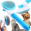 iLike Pet Smart Pet Comb dla psów i kotów, miękka silikonowa szczotka do usuwania sierści dla futra o długości 15–25 mm
