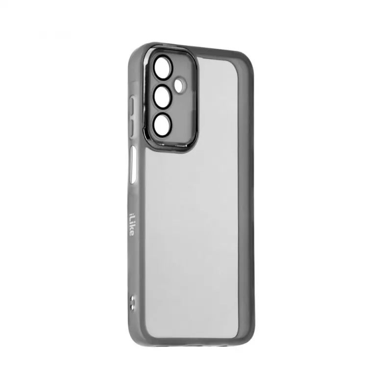iLike Samsung Galaxy A15 Transparent Case and Camera Protection Black