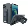 iLike Samsung Galaxy A22 5G Rope Case Gel TPU Airbag Case Cover z Lanyard Navy Blue