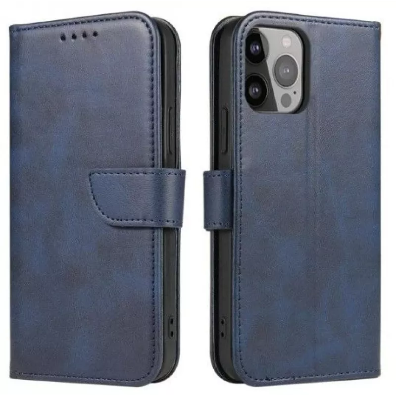 iLike Samsung Galaxy A54 5G Etui z Portfelem i Podpórką Niebieski