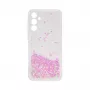 iLike Samsung Galaxy A55 Silicone Case Water Glitter Light Pink
