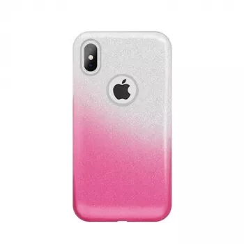 iLike Samsung Galaxy A70 Gradient Glitter 3w1 Etui Różowe
