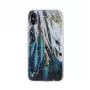 iLike Samsung Gold Glam Etui do Samsung Galaxy A53 5G - Wzór Pióra, Przezroczyste ze Złotymi Akcentami