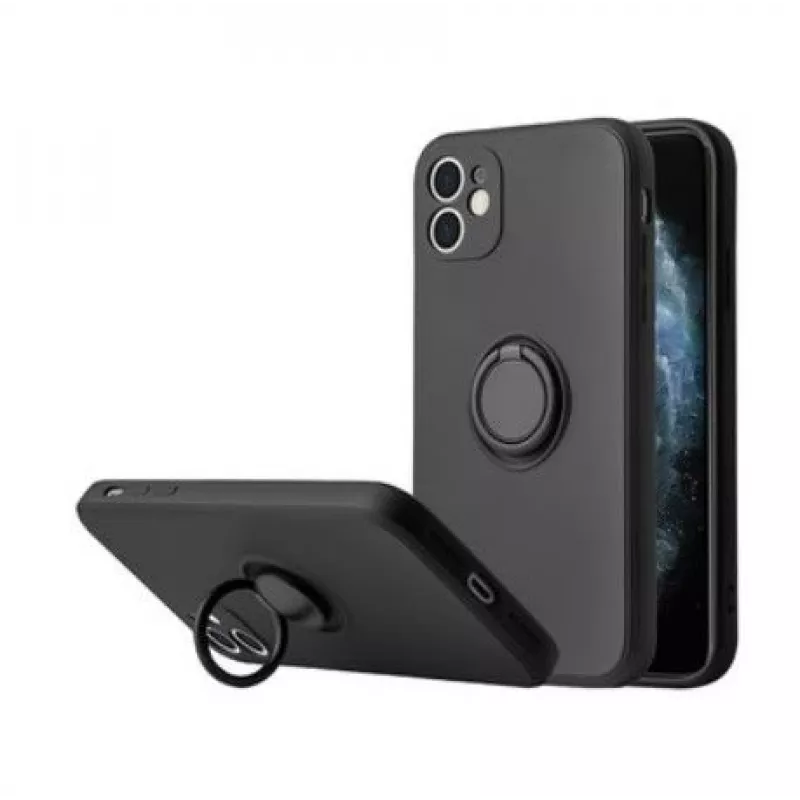 iLike Silicone Ring Case for Xiaomi Redmi 9C / 10A Black