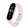 iLike Silicone Wristband Strap for Xiaomi Mi Band 5 Dots Pink White