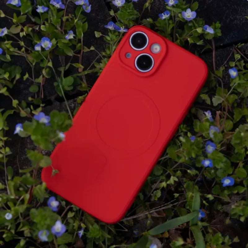 iLike Simple Color Mag Case do Samsung Galaxy A57 5G Czerwony