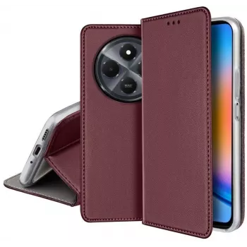 iLike Smart Magnetic Case do Xiaomi Redmi 14C 4G/14C 5G/Redmi A4/POCO C75 - Burgundia