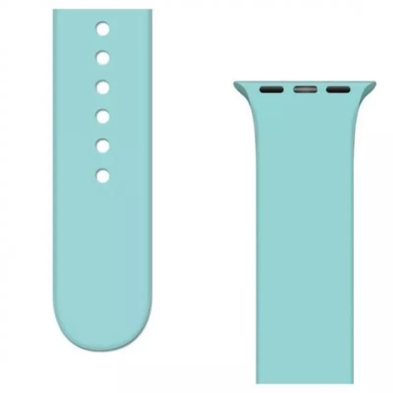 iLike Strap APS Silicone Band do Watch Ultra / 8 / 7 / 6 / 5 / 4 / 3 / 2 / SE (45 / 44 / 42mm) Pasek do zegarka Bransoletka Jasnoniebieski