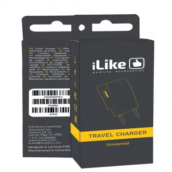 iLike Travel Charger ITC01 White - 5W USB-A Wall Charger z wtyczką EU