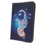 iLike Universal Cosmonaut Etui na Tablet 9-10 cali, PU Skóra, Wielokolorowe, Funkcja Stojaka, Elastyczna Opaska, Wyściółka z Mikrofibry
