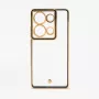 iLike Xiaomi Poco M6 Pro TPU+PC Hybrydowe Ochronne Etui Tylne z Ochroną Aparatu Przezroczysty Czarny