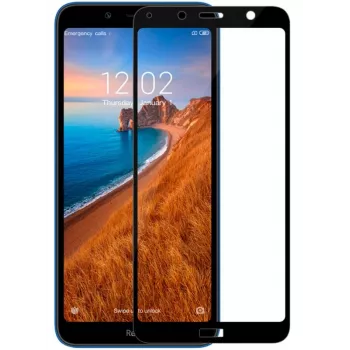 iLike Xiaomi Redmi 7A 2.5D Czarna Ramka Full Glue Szkło Hartowane Ochrona Ekranu