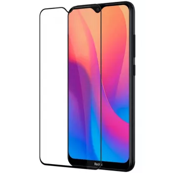 iLike Xiaomi Redmi 8A 2.5D Czarna Ramka Full Glue Szkło Hartowane Ochrona Ekranu