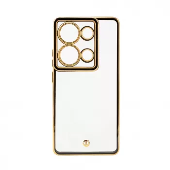 iLike Xiaomi Redmi Note 13 Pro 4G Etui hybrydowe z ochroną aparatu, przezroczysto-czarne