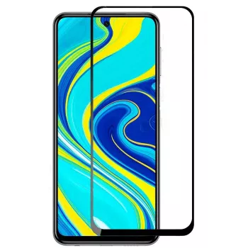 iLike Xiaomi Redmi Note 9 / Redmi 9T / Poco M3 Czarna Ramka Pełny Klej Szkło Hartowane Ochrona Ekranu
