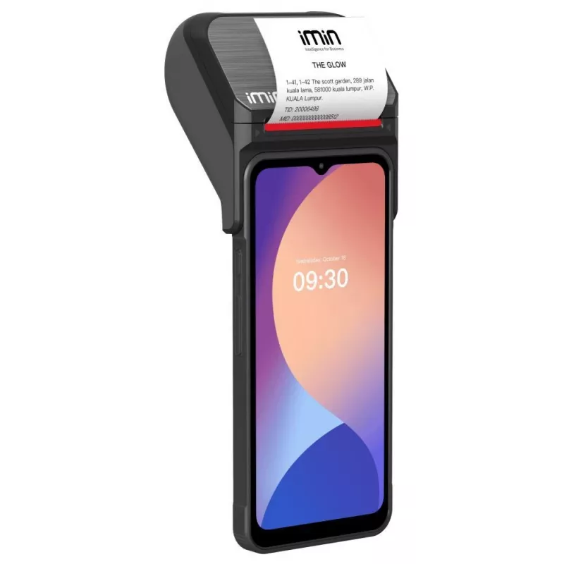 iMin Swift 1 Pro 6,5 inch Android 13 mobilny terminal POS z 4GB/32GB, NFC, 4G LTE, IP54 MS115A002